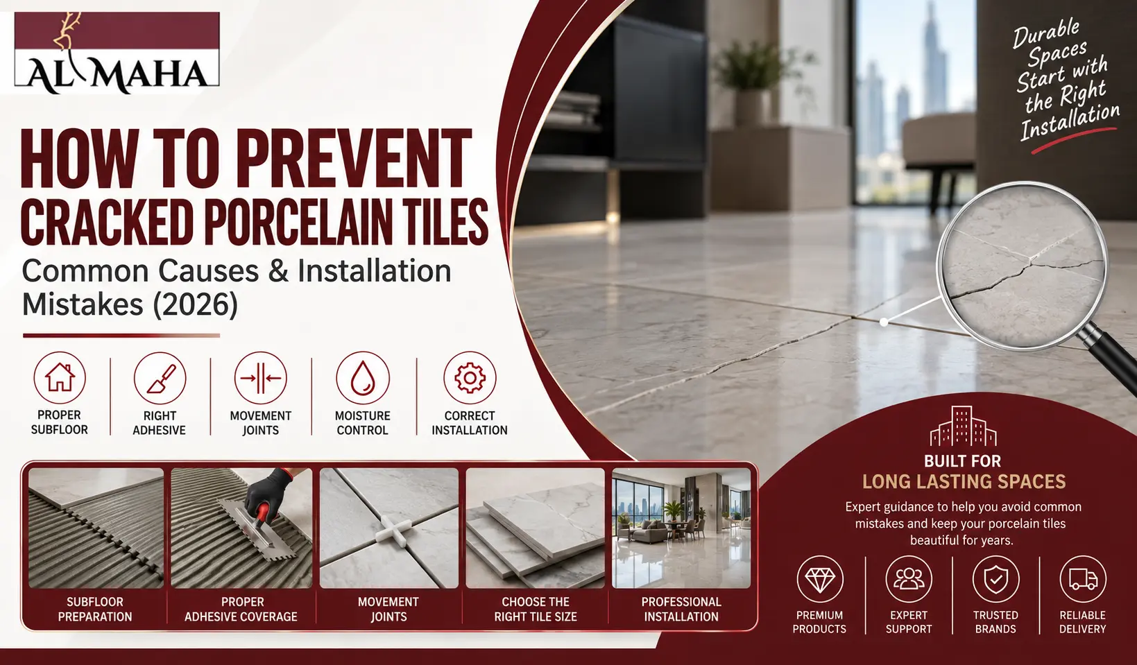How to Prevent Cracked Porcelain Tiles: Common Causes & Installation Mistakes (2026)